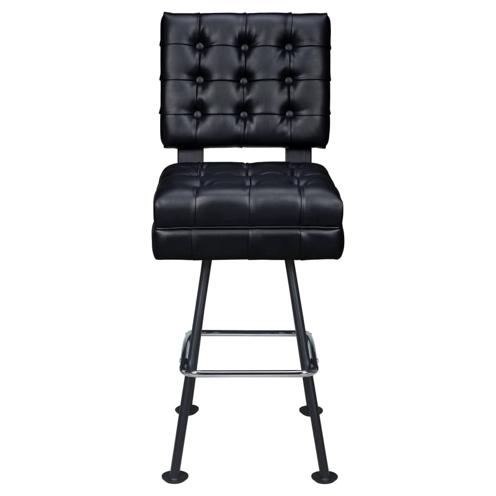 Arched-Oval Frame Trionfo Tufted Bucket Bar Stool