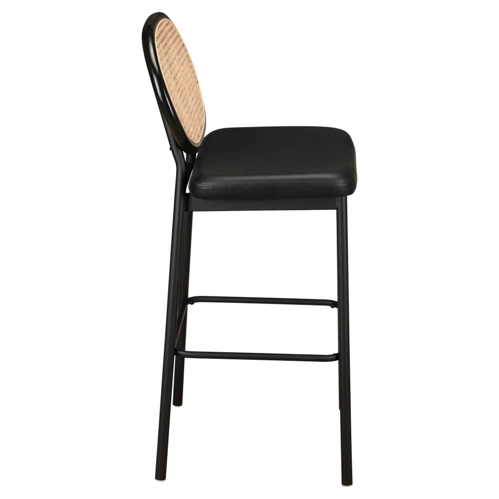 Cane Venice Metal Bar Stool
