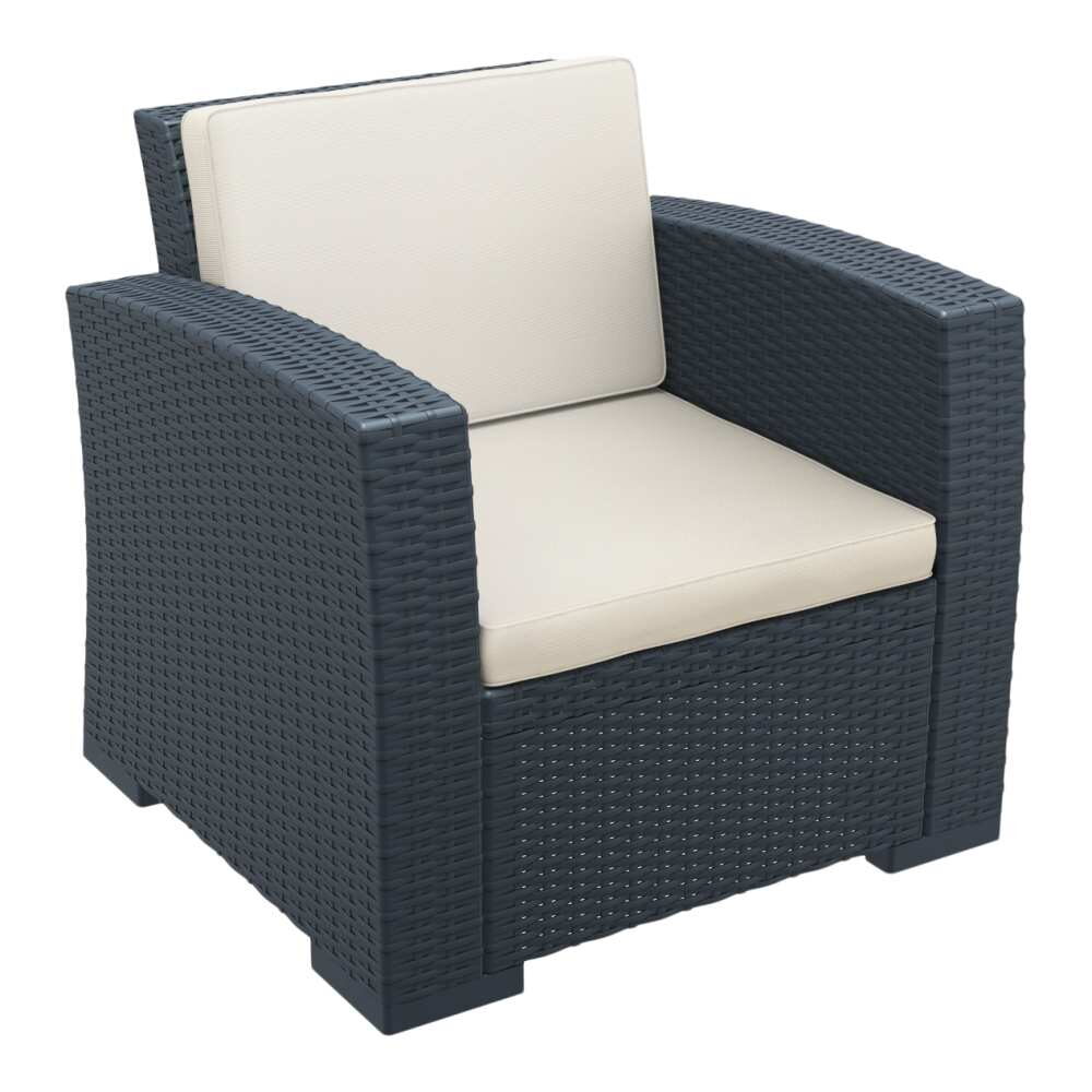 Resin Shelly Patio Club Chair