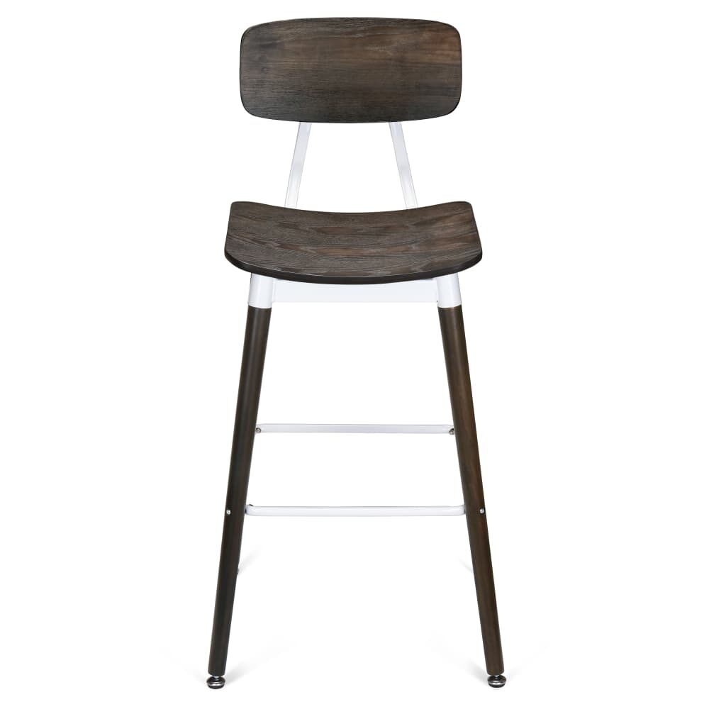 White Slate Metal Bar Stool