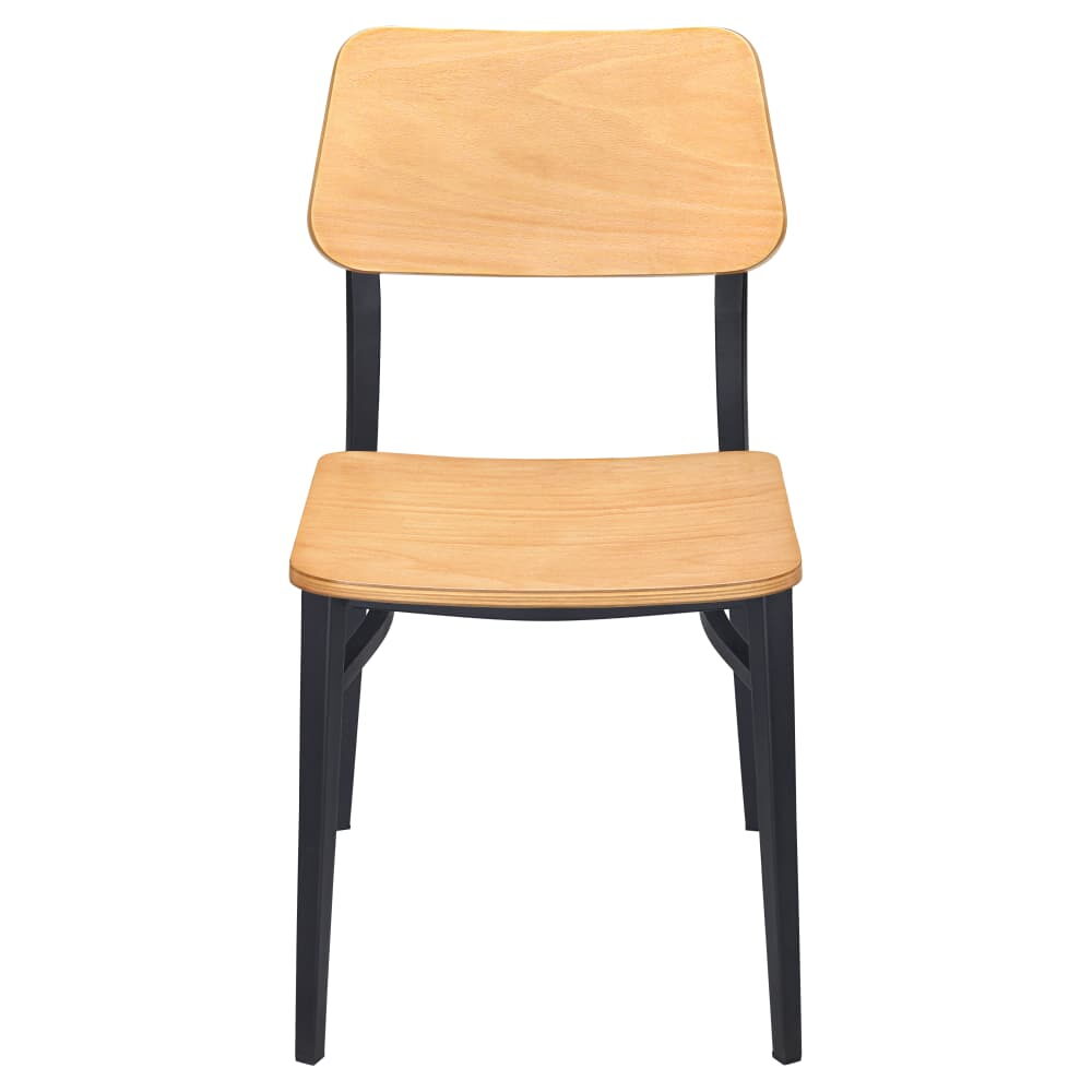 Wood Back Luca Metal Chair