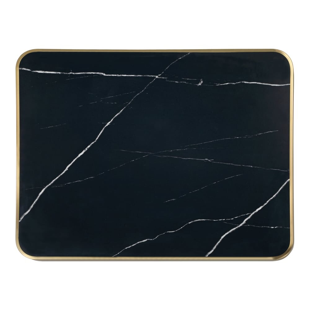 Stainless Steel Edge Sintered Stone Table Top