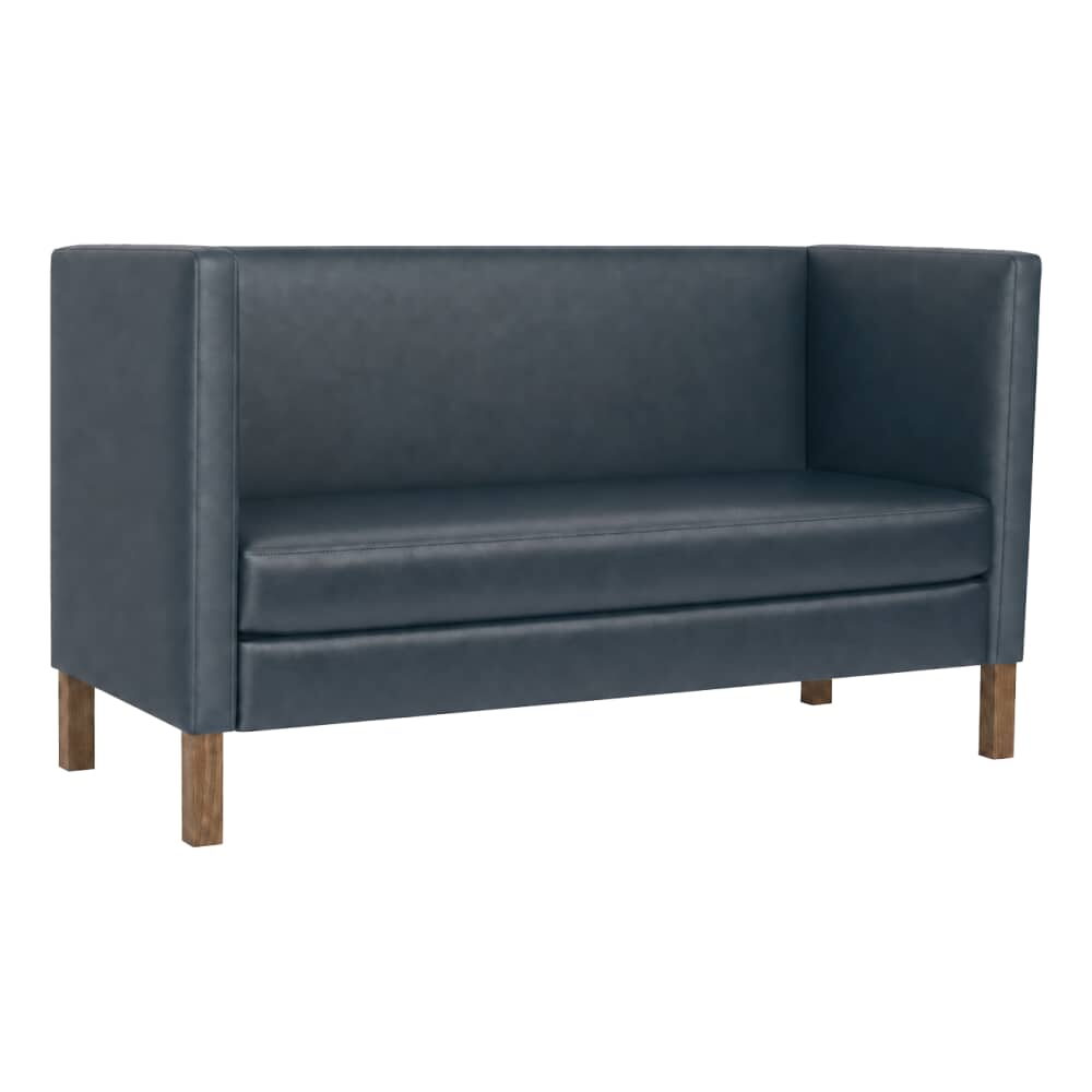Wood Legs Cerqona Plain-Back Privacy Booth