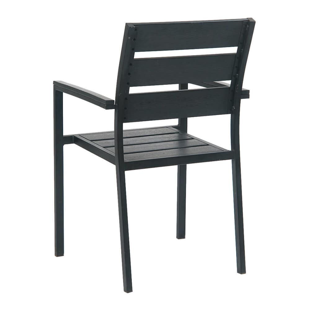 Metal Black Patio Armchair