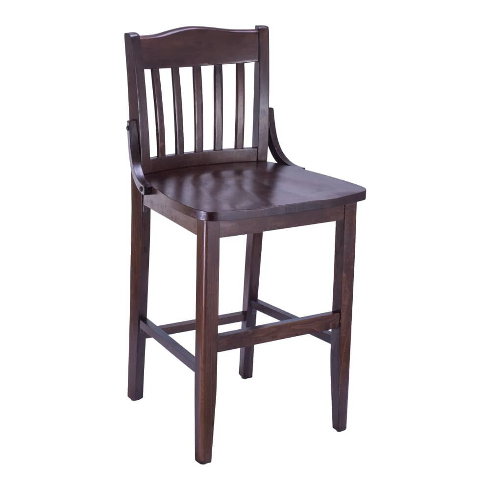 Wood School House Counter Stool