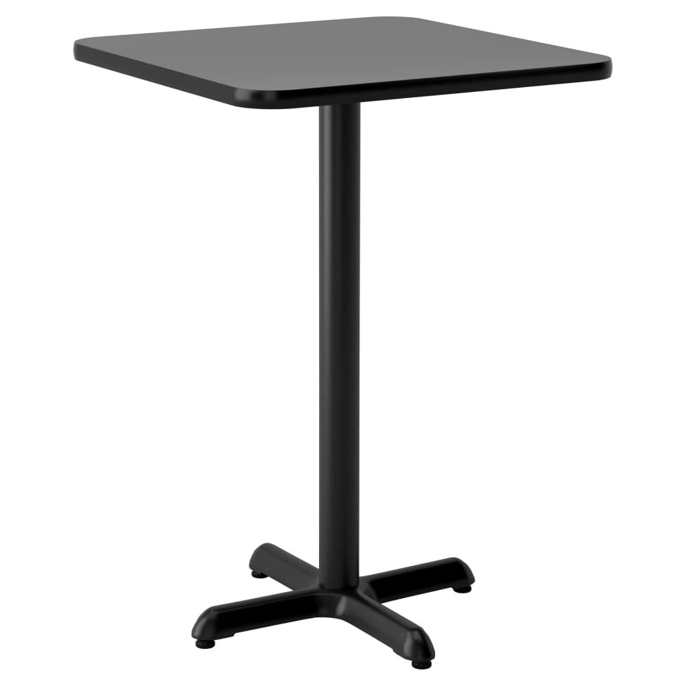 Black and Mahogany Laminate Reversible Table, Bar Height