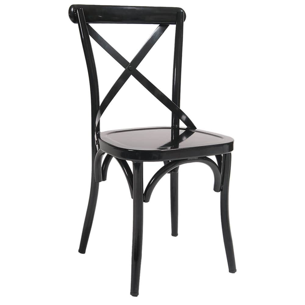 Classic Metal X-Back Chair