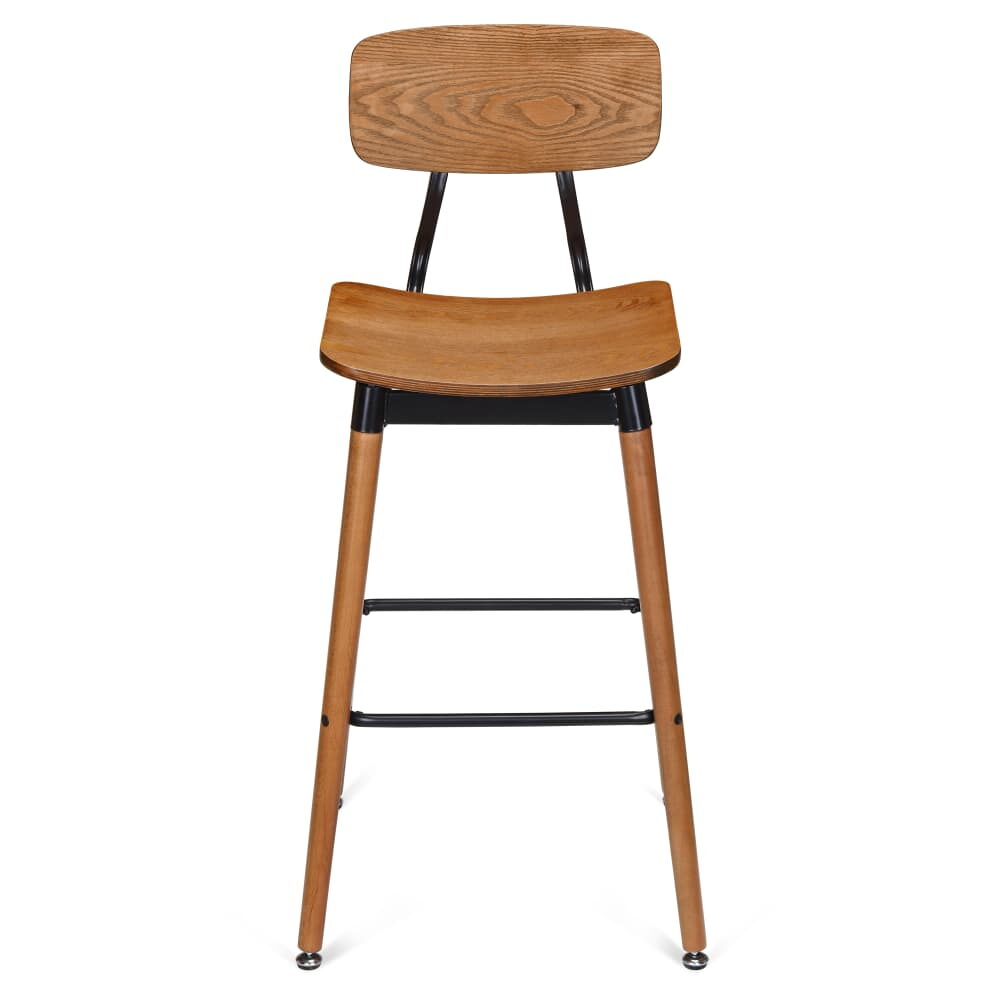 Black Slate Metal Bar Stool