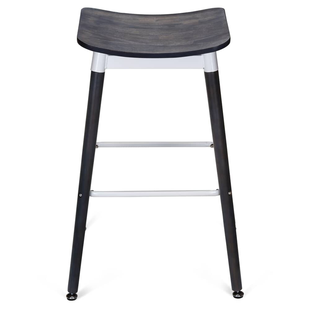 White Slate Backless Bar Stool