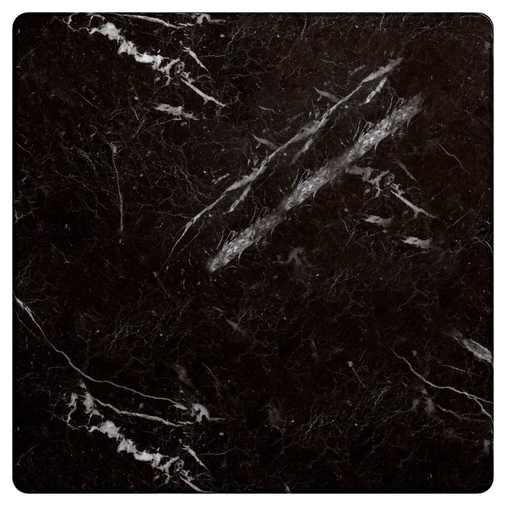 Black Marble Finish Resin Table Top