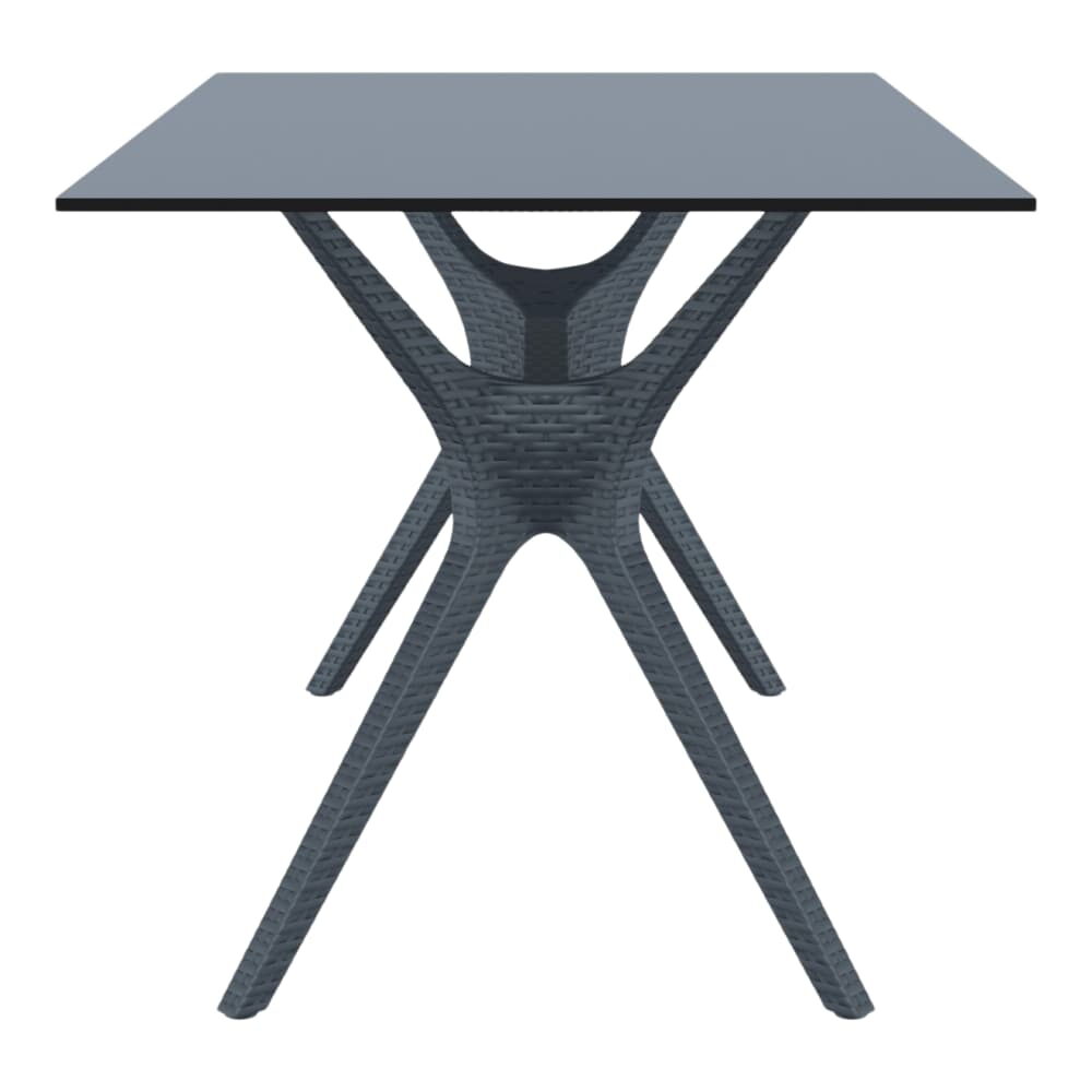 Laminate Top Wicker-Look Outdoor Table Set