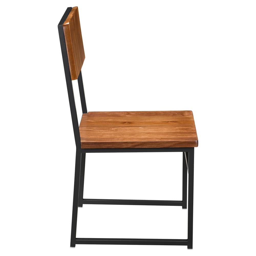 Wood Back Indy Metal Chair