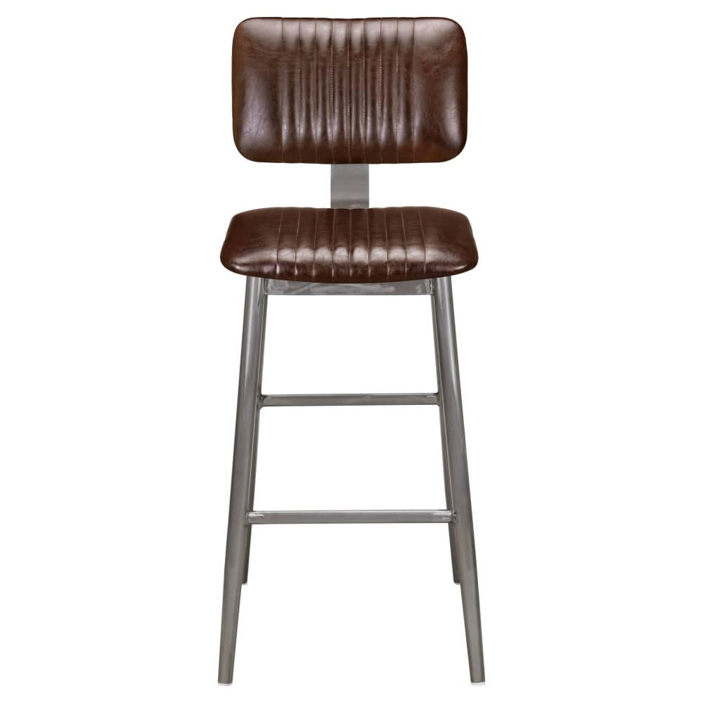 Clear Coat Metal Ethan Bar Stool
