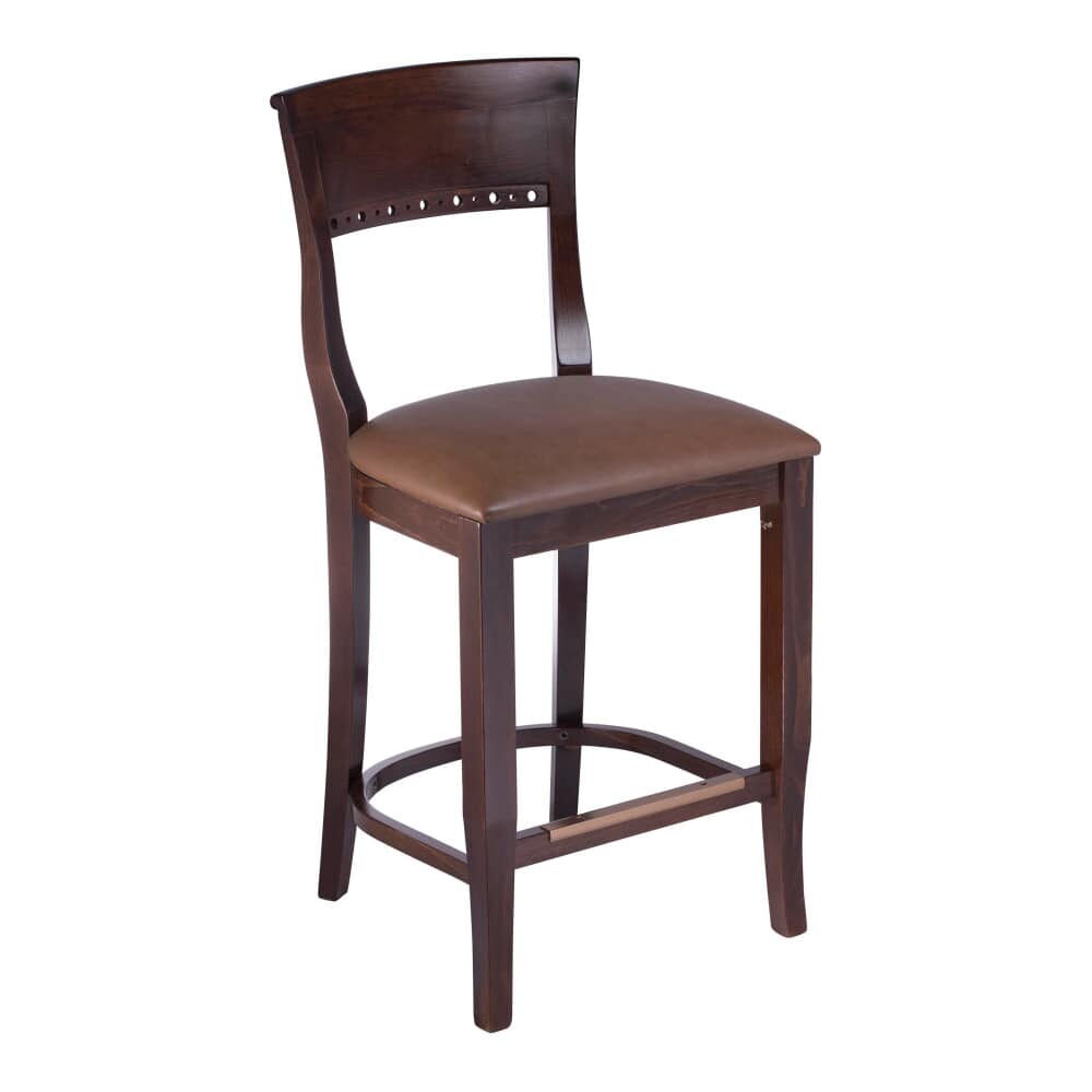 Wood Biedermeier Counter Stool