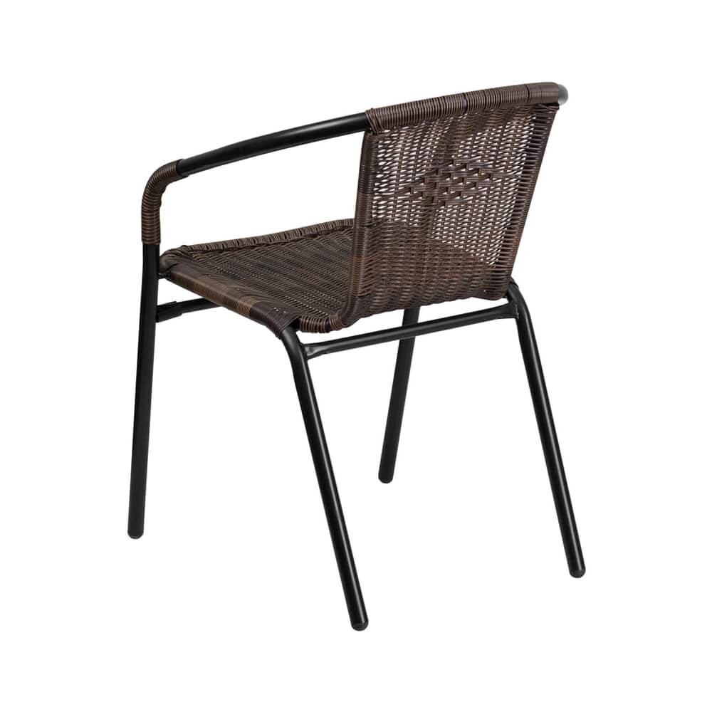 Outdoor Dark Brown Rattan Chair