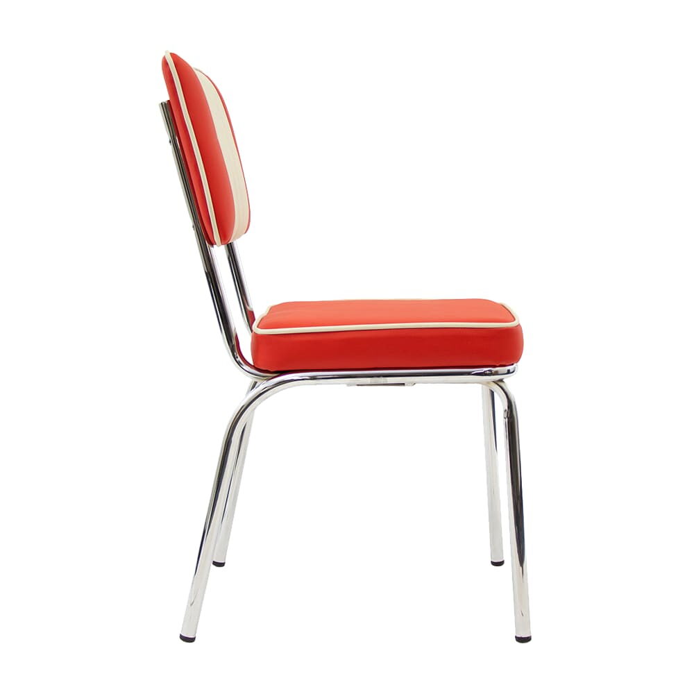 Vinyl Retro Metal Chair
