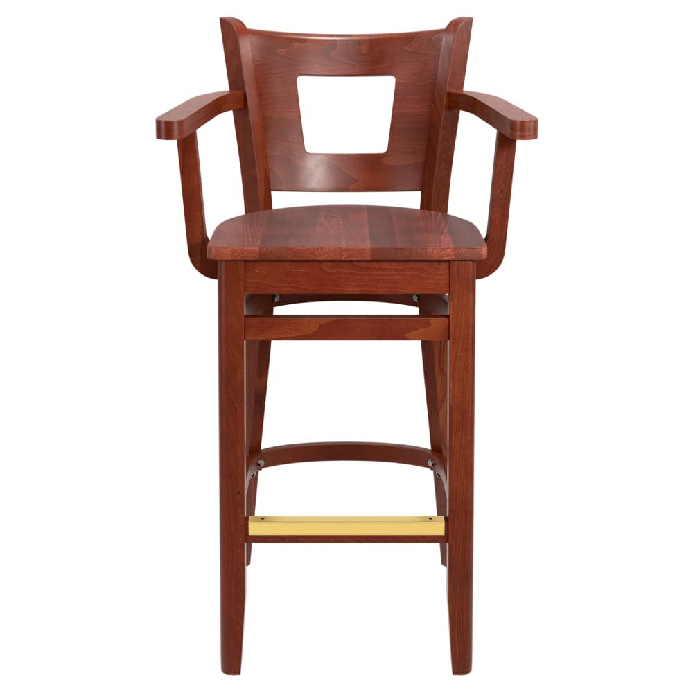 Wood Duna Bar Stool with Arms