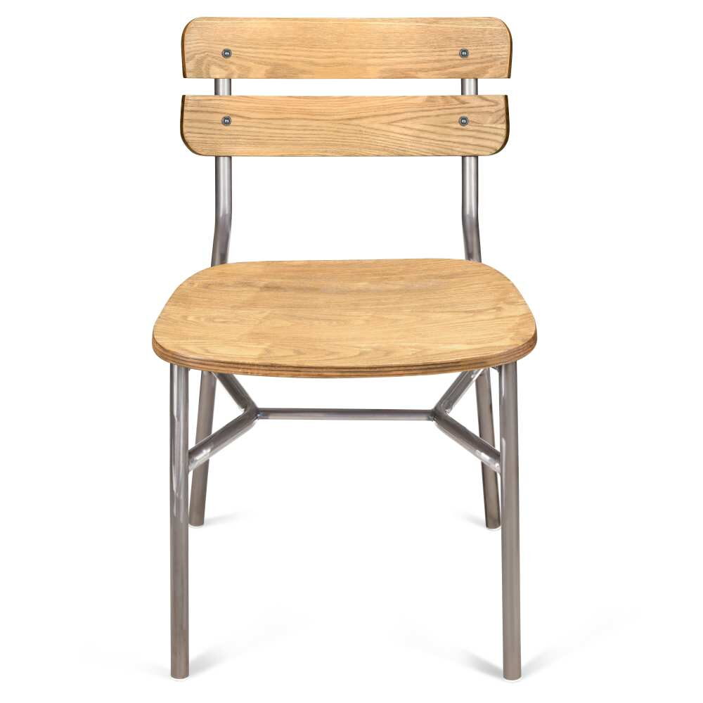 Clear Coat Finish Metal Palmer Chair
