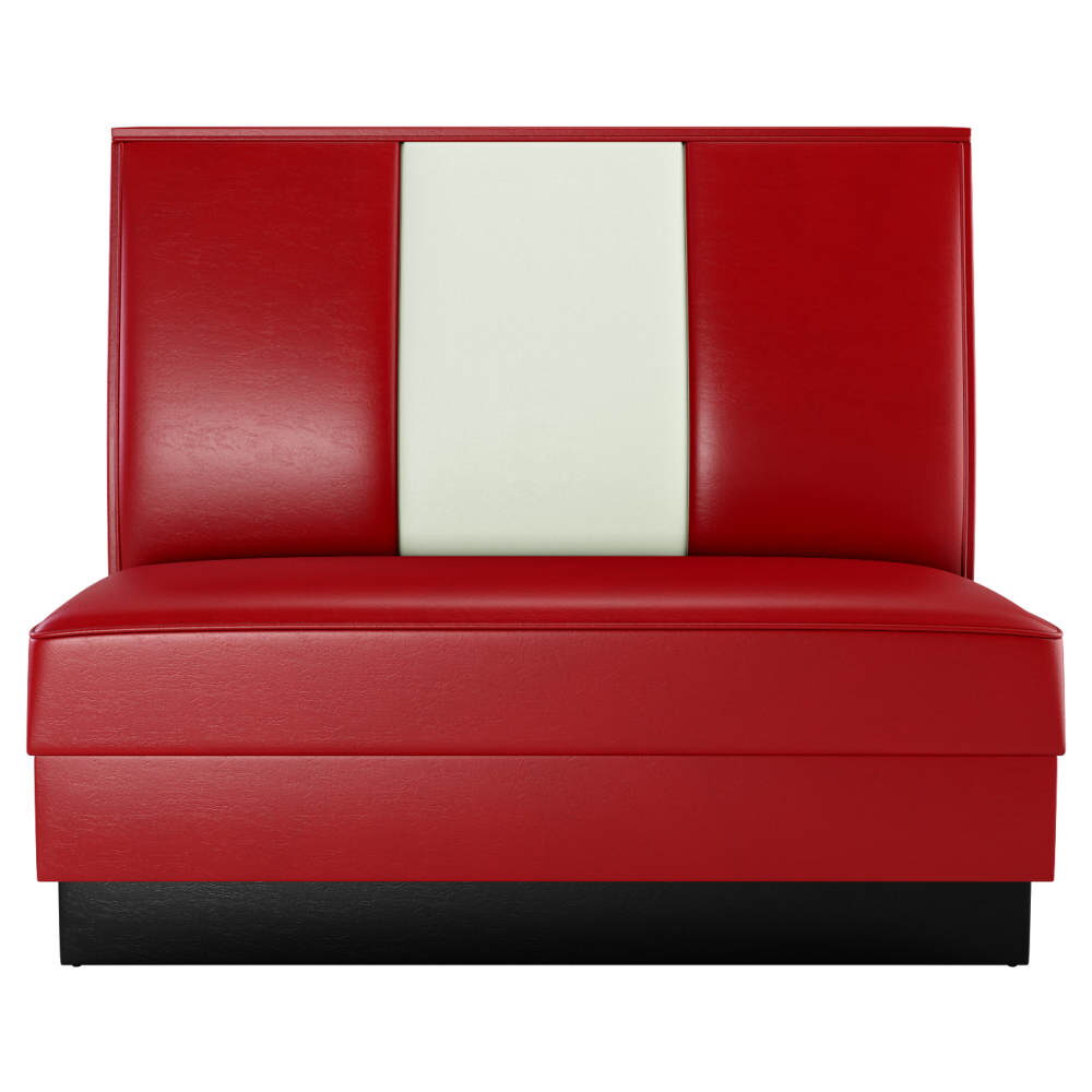 Single 3-Channel-Back Booths, Set of 2