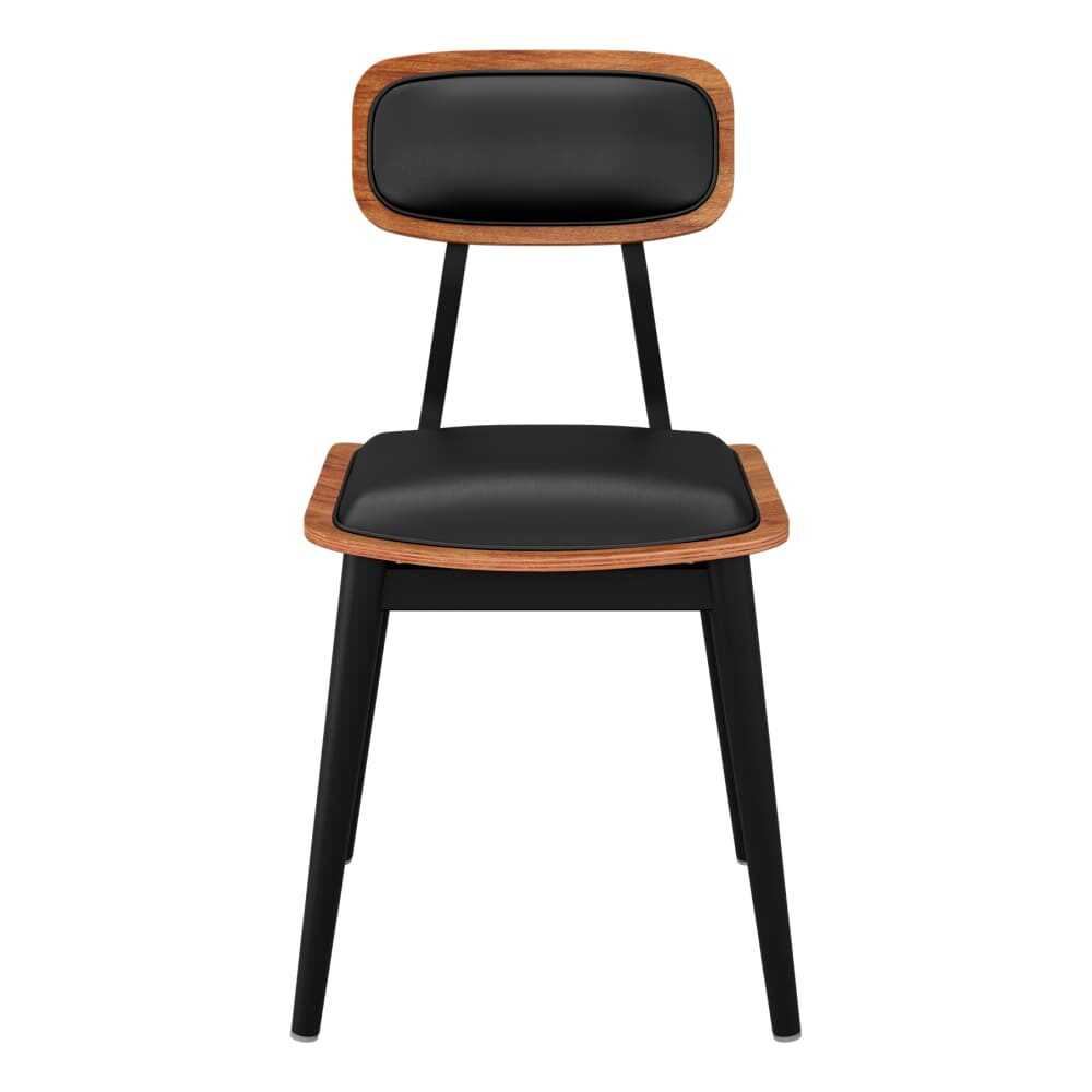Padded Back Basel Metal Chair