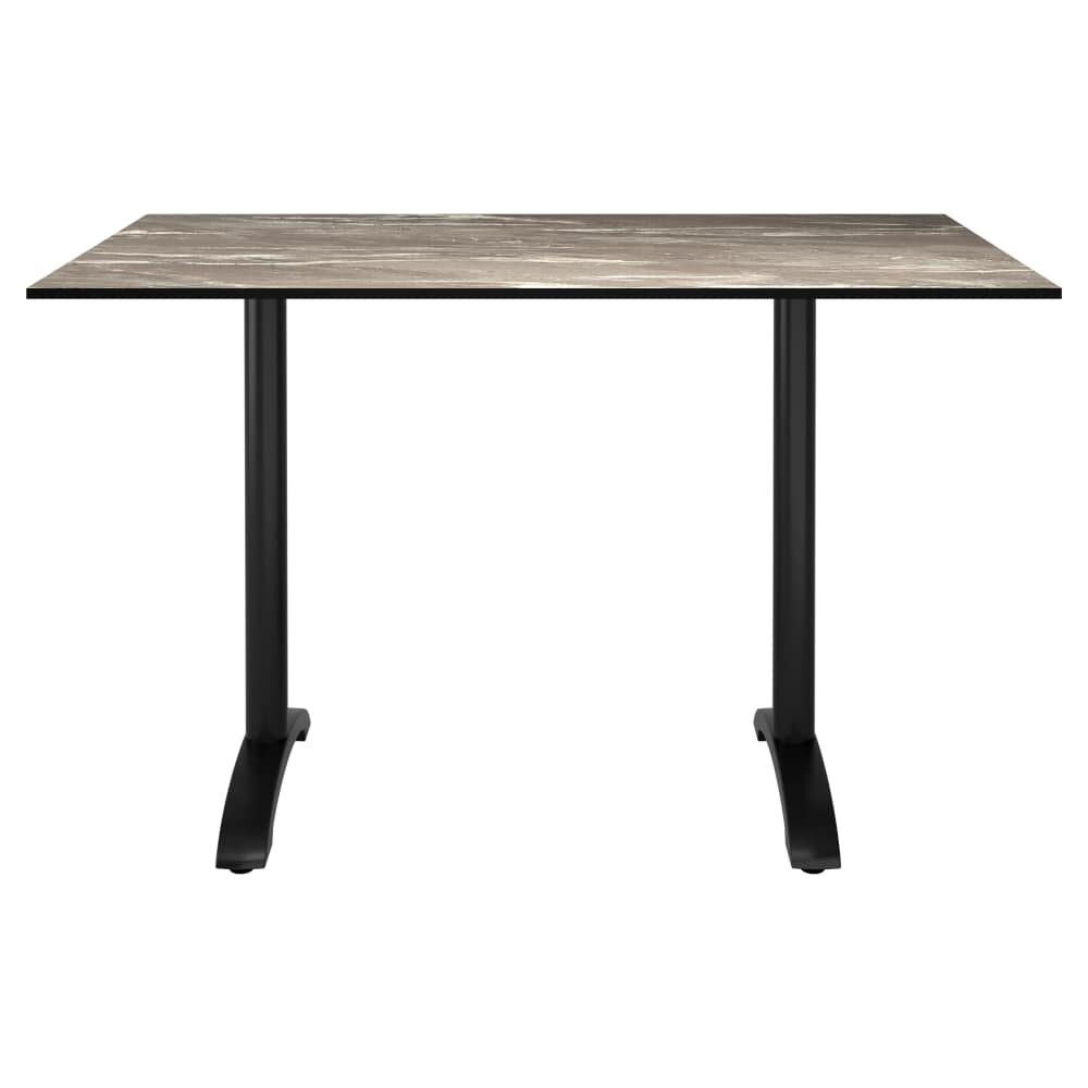 Phenolic Edge Outdoor Resin Table with Aluminum Base