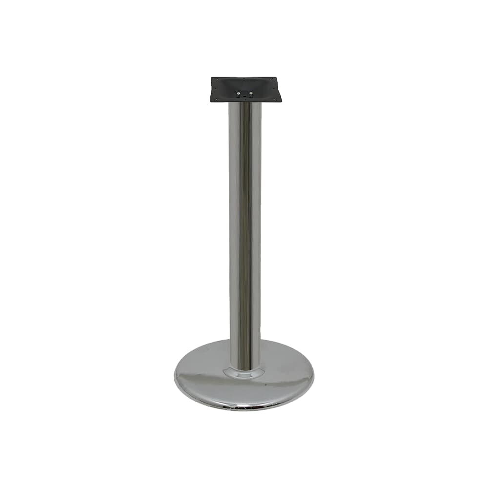Bar Height Chrome Rounded Table Base