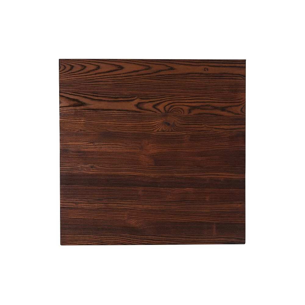 Metal Base Wood Top Round Industrial Series Bar-Height Table