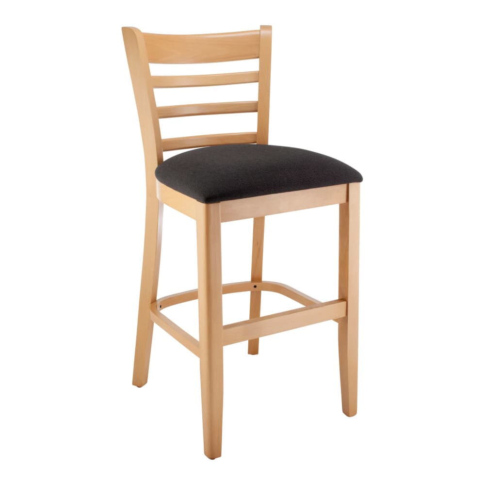Wood Ladder-Back Counter Stool